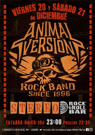 animalversion concierto stereo rock bar logroño música