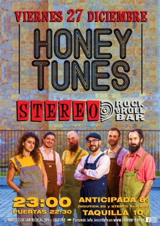 HONEY TUNES CONCIERTO STEREO ROCK BAR MÚSICA LOGROÑO